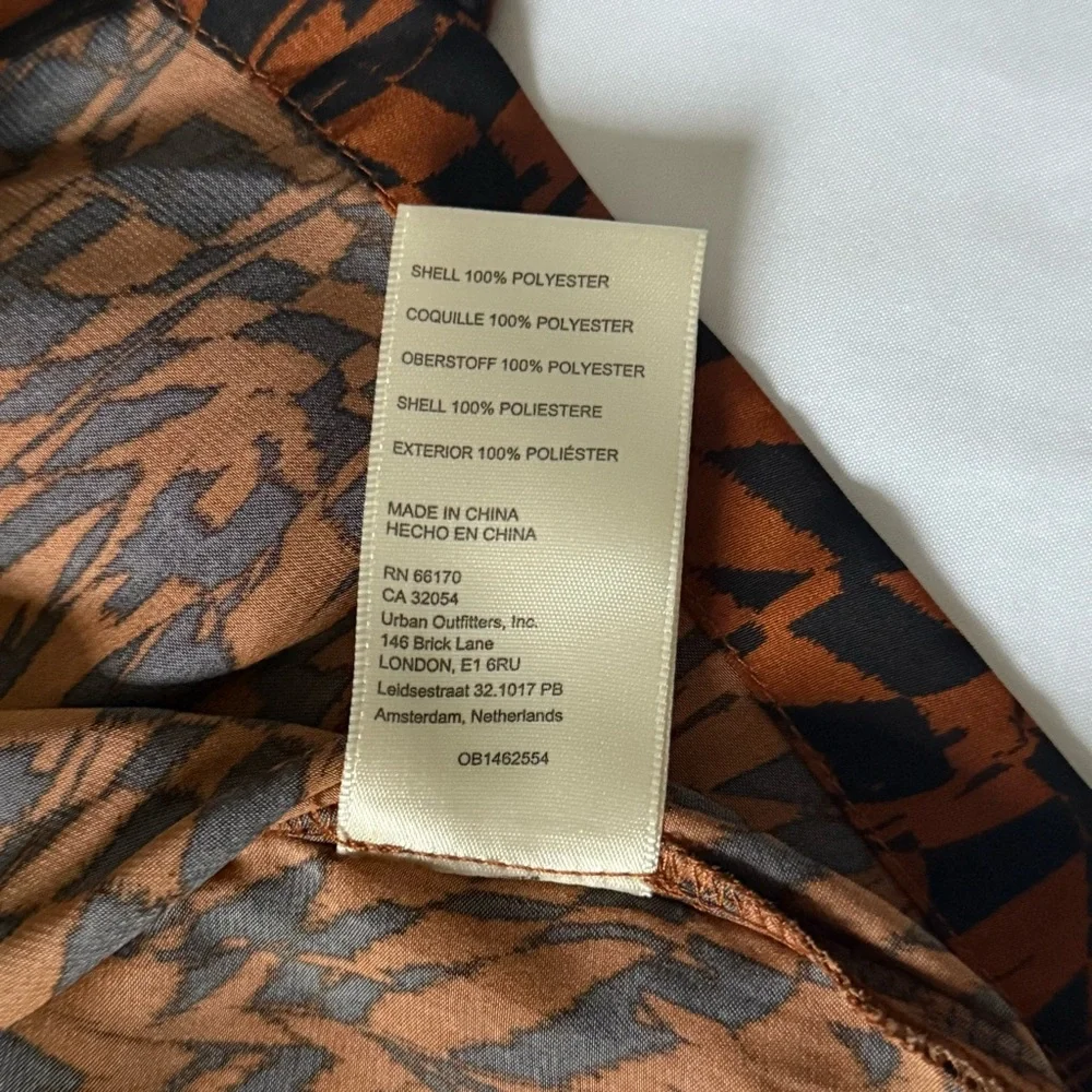 Free people  Brown and Black Blouse size 2 - Picture 7 of 8